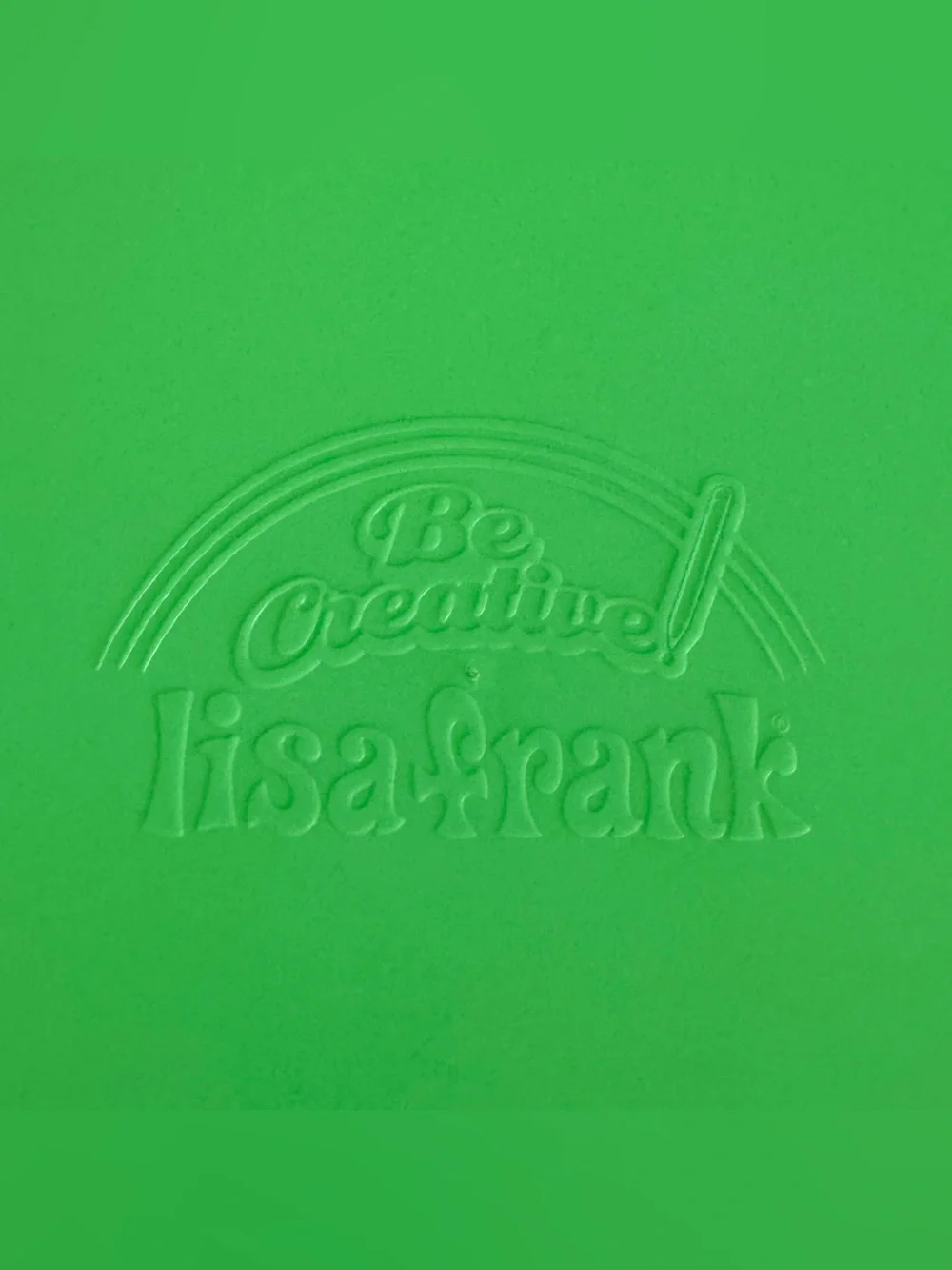 LISA FRANK Tiger Green Clipboard Storage Case & Glamour Dolls Blush Brush